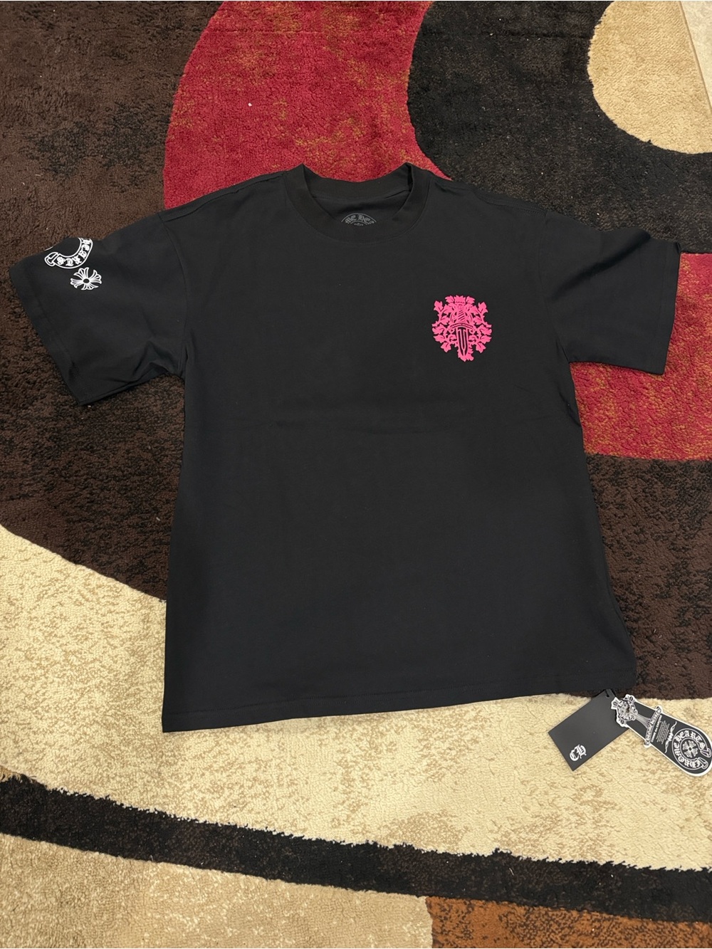 Chrome Hearts White / Pink Dagger Tee – Size Medium (Brand New) - Picture 2 of 7
